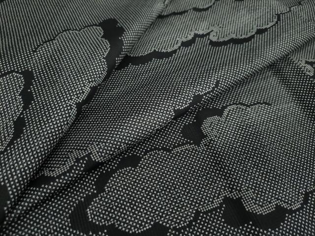 平和屋着物●本場大島紬　7マルキ　雲霞文　正絹　逸品　DAAY5235ud