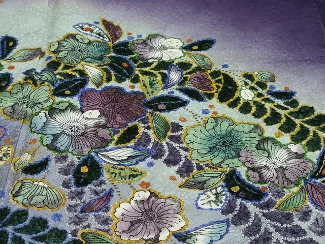 平和屋着物○訪問着 作家物 辻が花 暈し染め 正絹 逸品 DAAY5245ud
