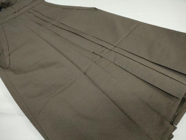 平和屋着物●男性　馬乗り袴　紬地　抽象文様　正絹　逸品　DAAY5252ud