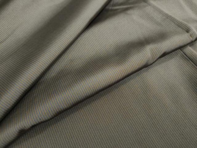 平和屋着物●男性　江戸小紋　万筋　青褐色×朽葉色　キングサイズ　正絹　逸品　DAAY5269ud