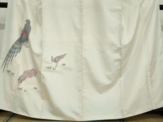 平和屋着物○京の名門・菱屋六右ェ門 紬 色留訪問