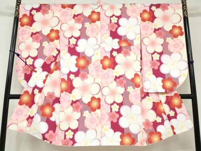 平和屋着物●小振袖　二尺袖　舞花文　洗える着物　逸品　新品　DAAY5321ud