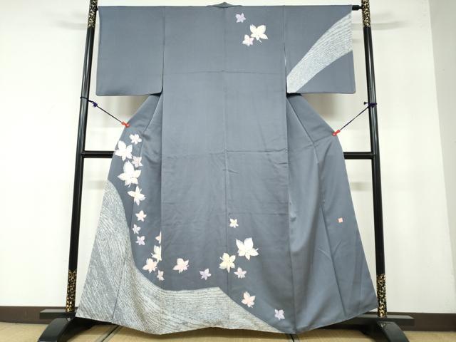 平和屋着物●訪問着　中島まさひろ　舞葉文　正絹　逸品　DAAY5339ud