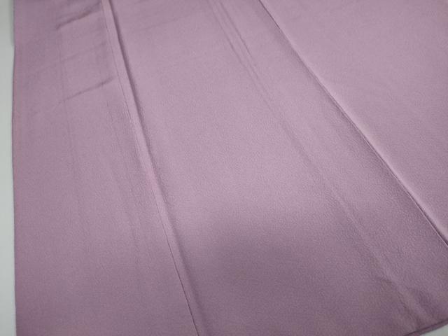 平和屋着物○上質な色無地 本場奄美泥染 紋意匠 浅紫色