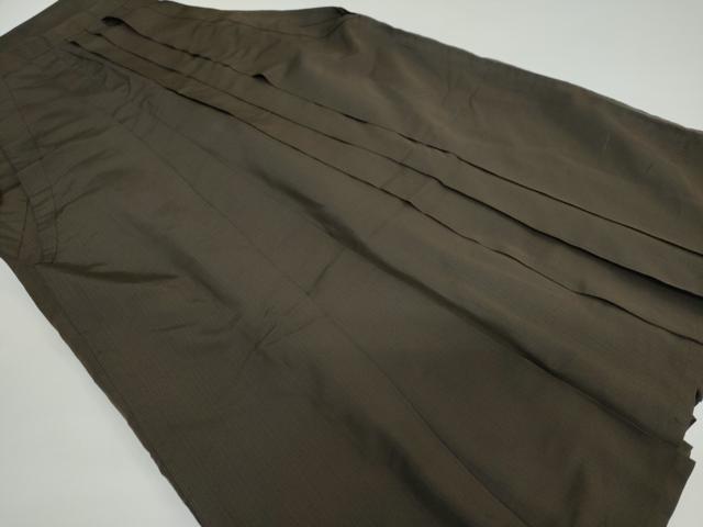 平和屋着物●男性　馬乗り袴　縞　正絹　逸品　DAAY5376ud