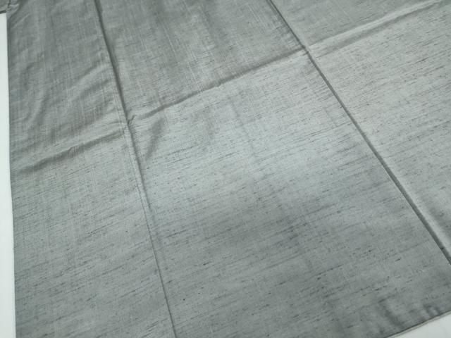 平和屋着物○男性 紬 アンサンブル 鼠色 正絹 逸品 DAAY5385ud