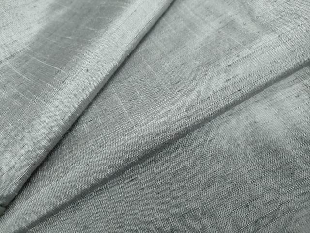 平和屋着物○男性 紬 アンサンブル 鼠色 正絹 逸品 DAAY5385ud