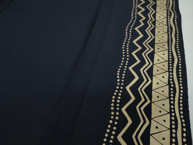 平和屋着物○BALARINJI 振袖 幾何学文様 金銀彩 正絹 逸品 DAAY5411ud