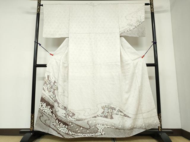 平和屋着物●訪問着　総絞り　辻が花　正絹　逸品　DAAY5420ud