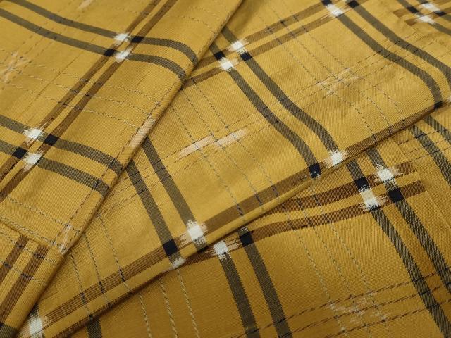 平和屋着物●本場琉球絣　大城廣四郎織物工房謹製　正絹　逸品　DAAY5437ud