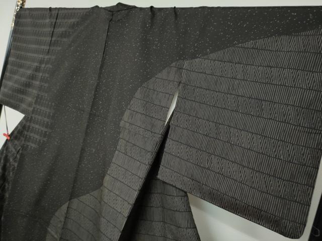 平和屋着物○二代目 川村久太郎 本場縞大島紬 訪問着 9マルキ 蔦
