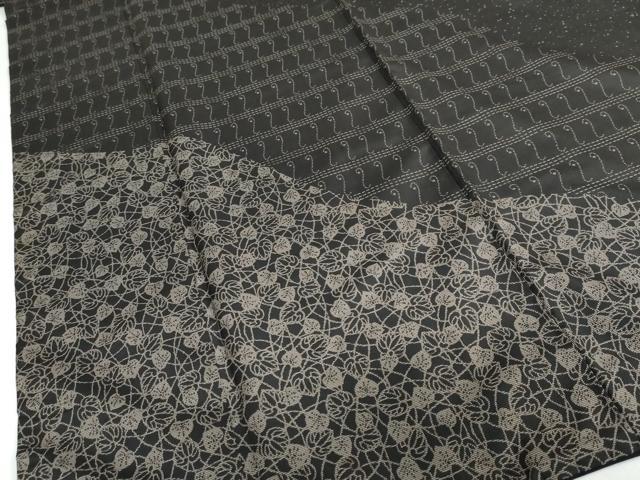 平和屋着物○二代目 川村久太郎 本場縞大島紬 訪問着 9マルキ 蔦