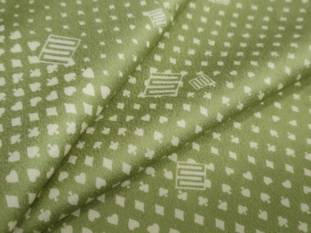 平和屋着物●上質な小紋　源氏香　スペード　ハート　ダイヤ　クローバー　正絹　逸品　未使用　DAAY5530ud