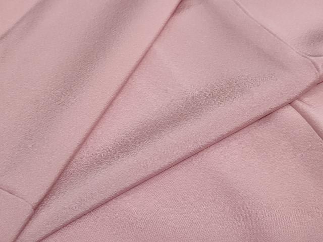 平和屋着物●上質な色無地　紅梅色　正絹　逸品　DAAY5579ud