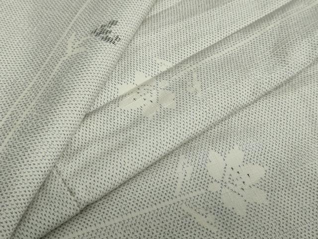 平和屋着物●上質な紬　枝花文　正絹　逸品　未使用　DAAY5659ud