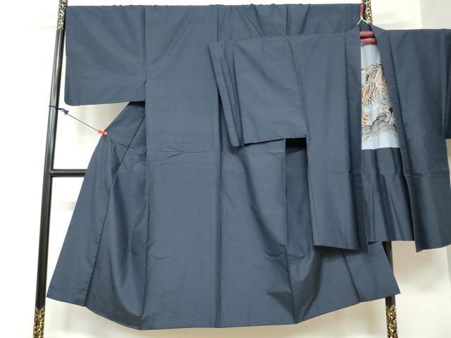 平和屋着物●男性　本場大島紬　アンサンブル　抽象文様　正絹　逸品　DAAY5731ud