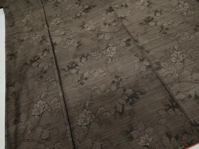 平和屋着物○本場大島紬 草花文 やまと誂製 正絹 逸品 未使用 DAAY5741ud