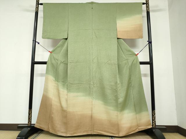 平和屋着物●江戸小紋　訪問着　鮫小紋柄　暈し染め　正絹　逸品　DAAY5756ud