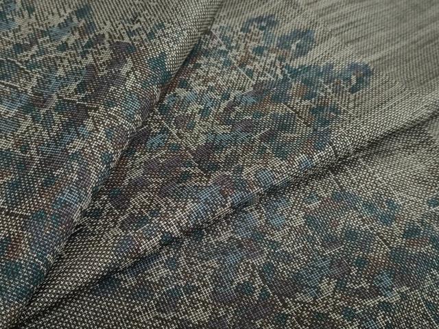 平和屋着物●本場大島紬　9マルキ　樹林文　正絹　逸品　DAAY5782ud