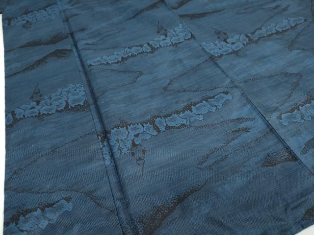 平和屋着物○本場大島紬 9マルキ 羊 雲取り文 正絹 逸品 DAAY5787ud 平和