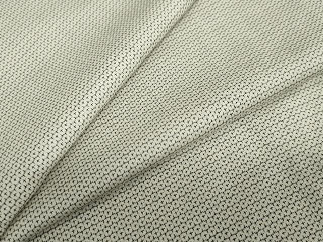 平和屋着物●上質な紬　100亀甲　抽象文様　正絹　逸品　DAAY5811ud