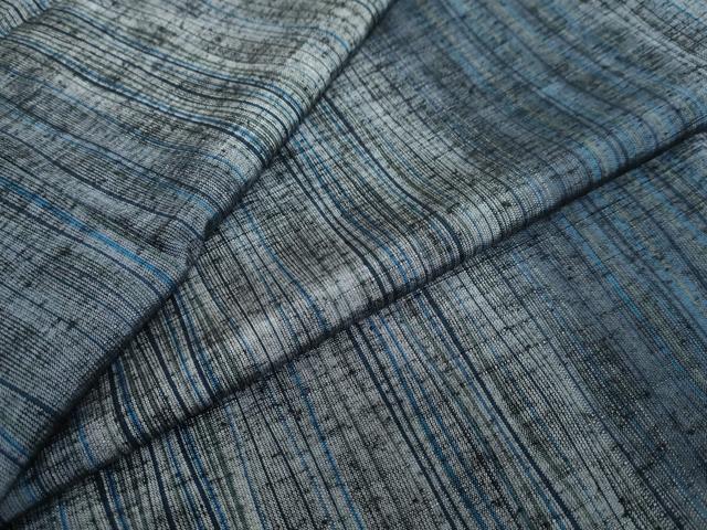 平和屋着物●上質な紬　変わり縞　正絹　逸品　DAAY5822ud
