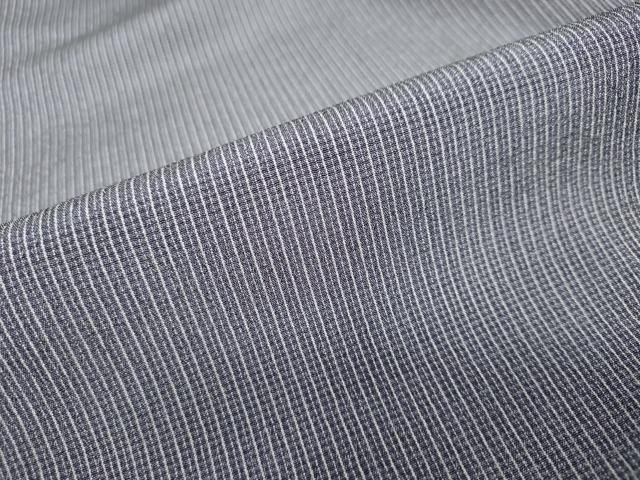 平和屋着物○塩沢紬 塩沢物語 縞 証紙付き 正絹 逸品 未使用 DAAY5832ud