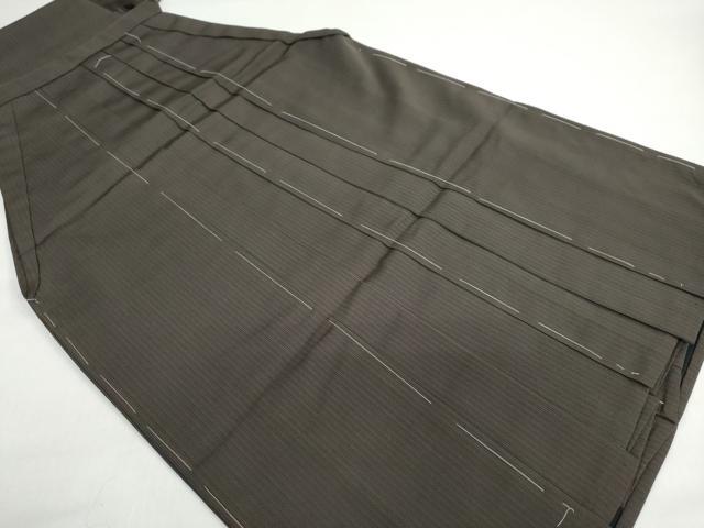 平和屋着物●男性　行灯袴　縞　正絹　逸品　未使用　DAAY5926ud