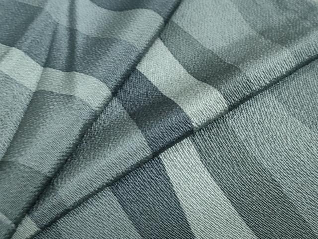 平和屋着物●上質な小紋　変わり間道　鬼しぼ縮緬　正絹　逸品　DAAY5971ud