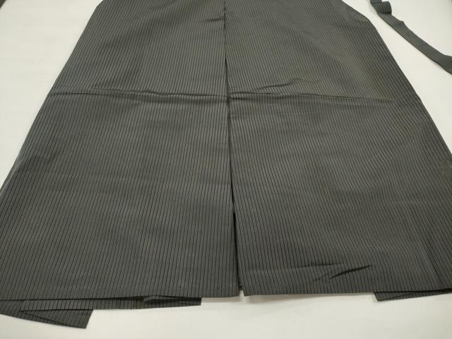 平和屋着物＊夏物 男性 行灯袴 縞 正絹 逸品 DAAY6246ea