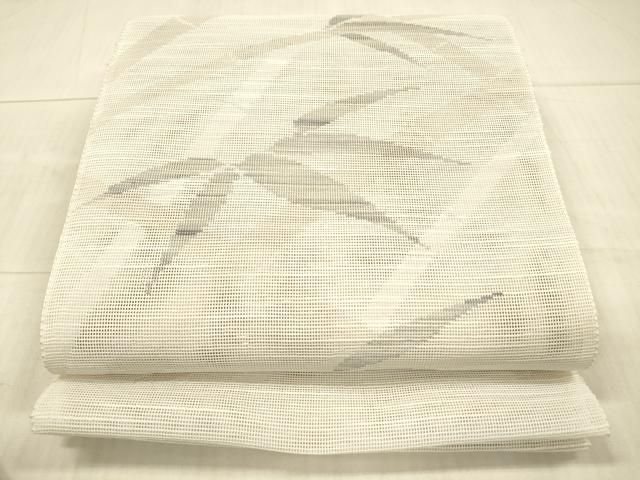 平和屋着物＊夏物　八寸名古屋帯　笹竹文　未使用　DAAY8009cm