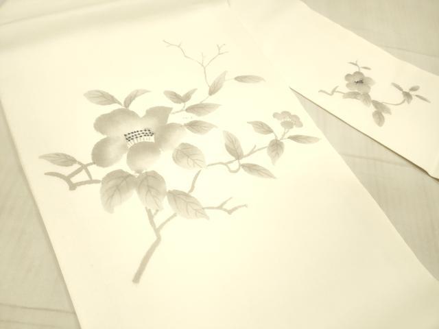 平和屋着物＊夏物　九寸名古屋帯　手描き　枝花文　正絹　逸品　DAAY8010cm 平和屋着物＊夏物 九寸名古屋帯 手描き 枝花文 正絹 逸品 DAAY8010cm