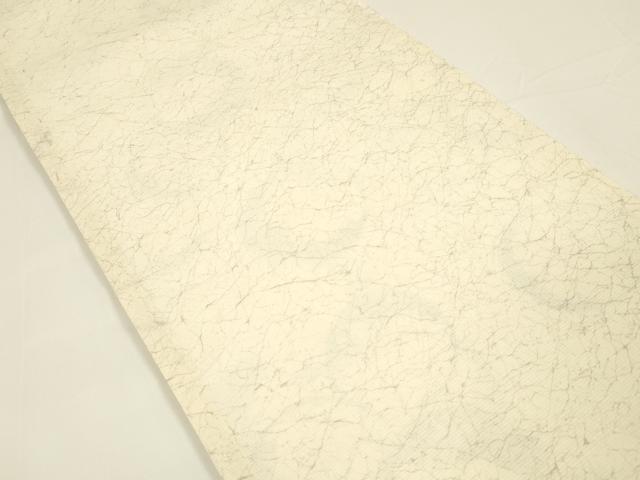 平和屋着物○スリーシーズン 春夏秋 両面 全通柄袋帯 雪輪杜若