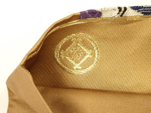 平和屋着物●袋帯　六通柄正絹　唐織　人物風景文　金糸　松坂屋扱い　逸品　DAAY8043cm 平和屋着物○袋帯 六通柄正絹 唐織 人物風景文 金糸 松坂屋扱い
