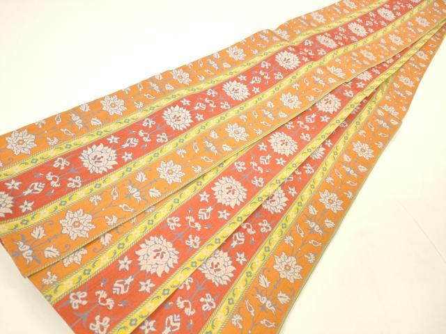 平和屋着物○龍村美術織物 半幅帯 草花間道 高島屋扱い 正絹 逸品
