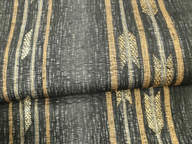 平和屋着物＊夏物　太鼓柄袋帯　矢羽間道　金銀糸　正絹　逸品　DAAY8149cm_2
