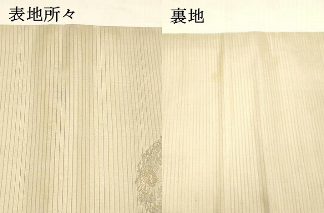 平和屋着物＊夏物　アンティーク　大正ロマン　九寸名古屋帯　唐織　宝尽くし龍文　正絹　逸品　DAAY8161cm_5