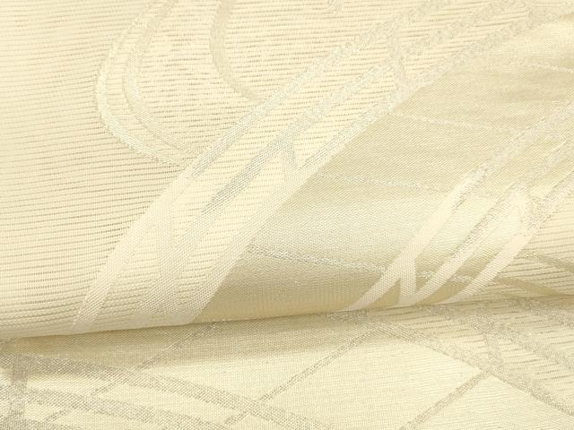 平和屋着物＊夏物 六通柄袋帯 渡橋流水文 銀糸 正絹 逸品 DAAY8174cm