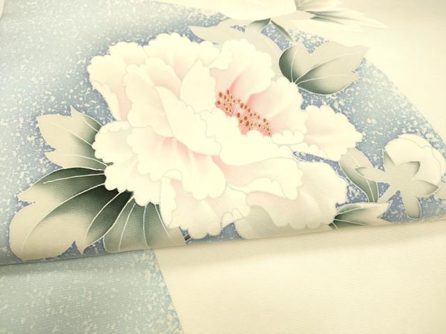 平和屋着物○塩瀬 九寸名古屋帯 枝花文 金彩 正絹 逸品 DAAY8238cm