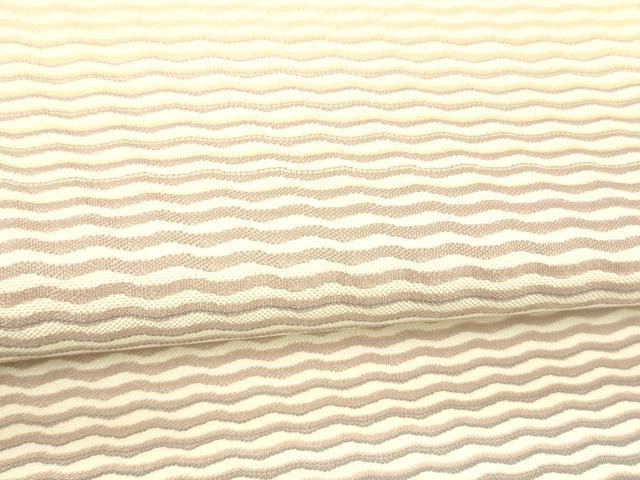 平和屋着物○本場筑前博多織 八寸名古屋帯 よろけ縞 正絹 逸品 DAAY8240cm