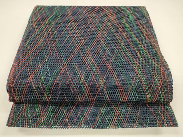 平和屋着物＊夏物　八寸名古屋帯　抽象文様　正絹　逸品　DAAY8286cm