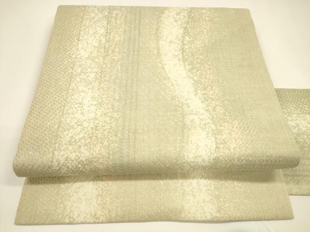 平和屋着物＊夏物　九寸名古屋帯　霞間道　正絹　逸品　DAAY8341cm