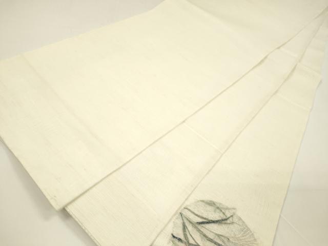 平和屋着物＊夏物 太鼓柄袋帯 すくい織 草葉丸文 銀糸 正絹 逸品