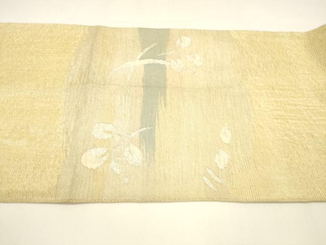 平和屋着物＊夏物 西陣 川島織物 松坂屋『染織名作展』 太鼓柄袋帯 枝葉