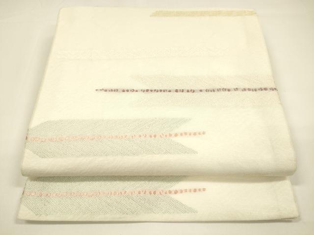 平和屋着物＊夏物　九寸開き名古屋帯　矢羽文　DAAY8396cm