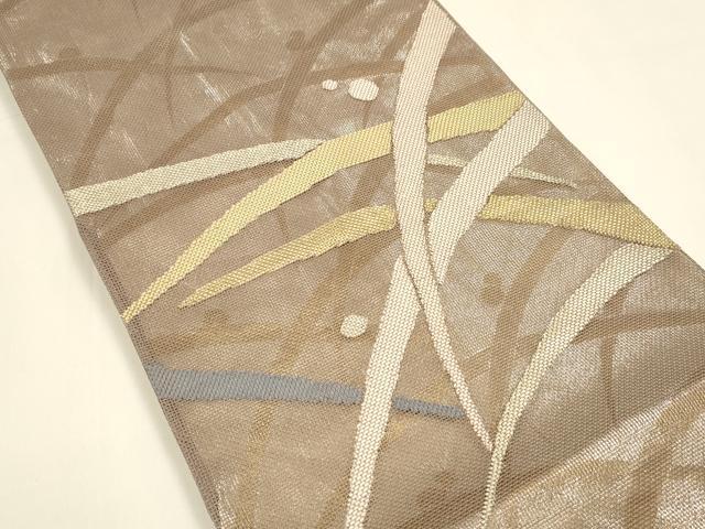 平和屋着物＊夏物　太鼓柄袋帯　露草文　金糸　正絹　逸品　DAAY8410cm 平和屋着物＊夏物 太鼓柄袋帯 露草文 金糸 正絹 逸品 DAAY8410cm