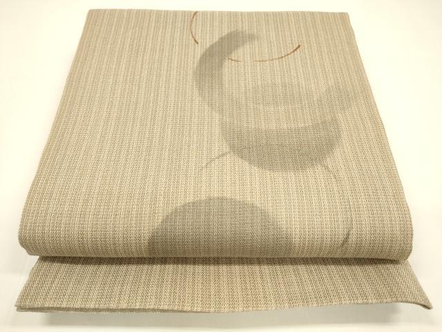 平和屋着物＊夏物　太鼓柄袋帯　手描き　抽象文様　正絹　逸品　DAAY8421cm