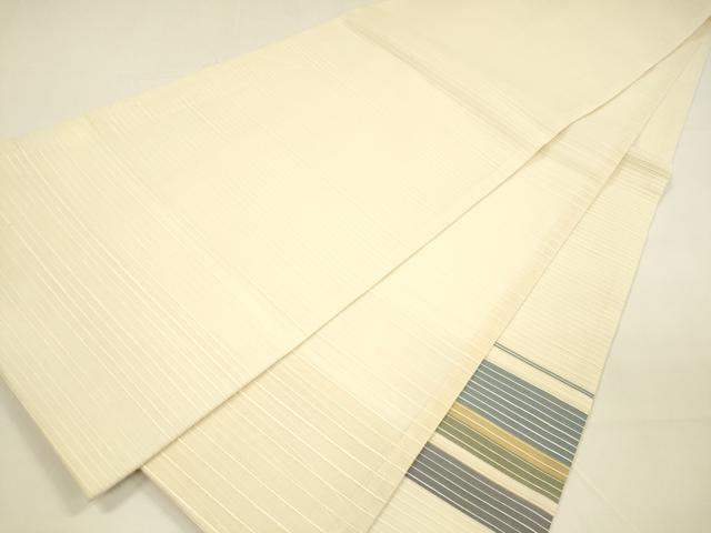 平和屋着物＊夏物 太鼓柄袋帯 横段文 銀糸 ますいわ屋扱い