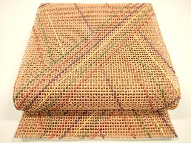 平和屋着物＊夏物　八寸名古屋帯　抽象文様　DAAY8447cm