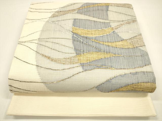 平和屋着物＊夏物　太鼓柄袋帯　流水文　正絹　逸品　DAAY8468cm